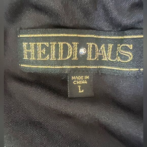 Heidi Daus gold black ombré sequins maxi skirt glam regencycore cocktail party - Picture 4 of 8